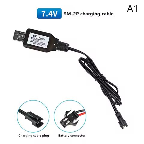 Hot Sale 1PC 7.4V (3.7V X2) Charger SM-2P/3P SM-4P Reverse XH-3P/4P Li-ion Battery Electric RC Toys 