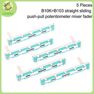 [LINMU] 5 Pcs 75 MM Double B10K Oril B10KX2 Behringer Pot Mixer Fader VN