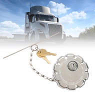 2 PCS 3" Locking Fuel Cap Truck Fuel Cap for Volvo VN and VNL Heavy Duty Truck Models, Aluminum 2077