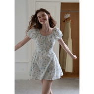 EGGKA blue floral dress |Autumnclothing