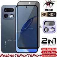 Realme16 Pro+ 2026 2IN1 Privacy Screen Protect Glass Phone Film For Realme 16 Pro Plus + Pro+ 16Pro+