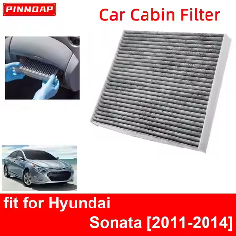 Car Cabin Air Filter for Hyundai Sonata 2011-2014 Auto Filters Carbon Fiber CF11819 3SF79-AQ000 9713