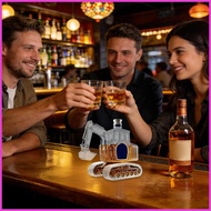 Whiskey Bottle 350ml Bourbon Liquor Pourer Dispenser Whiskey Decanter Container Storage for Bourbon 
