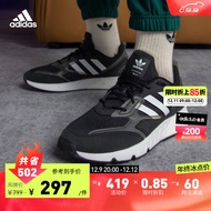 adidas阿迪达斯官方轻运动ZX 1K BOOST 2.0男女经典运动休闲鞋 黑/白 42(260mm)