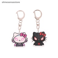 shi 2Pcs Kawaii Sanrio Hello Kitty Spiderman Surrounding Key Chain Hellokitty School Bag Pendant nn