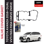 (JAPAN QUALITY) NARA VALVE COVER GASKET FOR TOYOTA  AVANZA 2016+ DUAL VVTI F653 F654 1NRVE 2NRVE(FRE