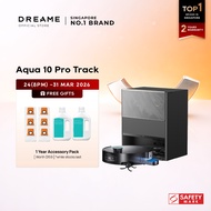 【GRAND LAUNCH】Dreame Aqua 10 Pro Track Robot Vacuum | FIRST Track-Type Roller Mop Robot | 45 Degree 