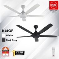 KDK K14QF 56" DC 5 Blade Ceiling Fan with Remote Control