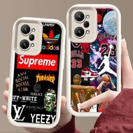 Case for Xiaomi Redmi Note poco 12 X5 14 F6 14T F5 Pro 5G Soft White E48 Basketball Logo