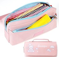 Outgeek Pencil Cases: Big Capacity High Quality front Waterproof Portable Handle Design Cute Pencil Pouch Pencil Case for Teen Boys Girls College High School Supplies
