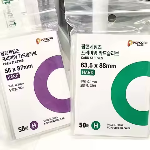 56x87mm 63.5x88mm Card Sleeves Transparent Card Holders Postcards Films Waterproof idol Album Photo 