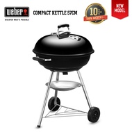 Weber Compact Kettle 57cm (22.5'') Charcoal Grill With Thermometer