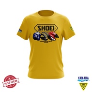 Summer New Motorcycle Racing T-shirt, Shoei J Force 2 JF2 Yamaha Factory Racing Edition