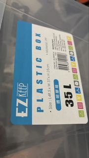 EZ Keep Plastic Storage Boxes (35L & 80L) with cover