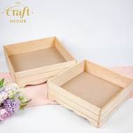 The Craft Decor Wooden Tray | Dulang Kayu Hantaran Perkahwinan