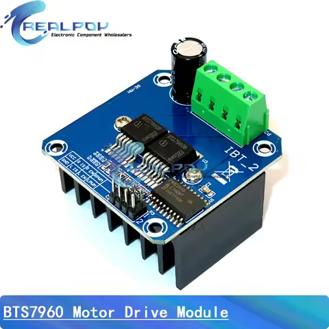 BTS7960 High Power Intelligent Vehicle Motor Drive Module 43A BTS7960 Current Limiting Control Semic