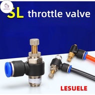 UN Lesu Pneumatic Air Pipe Joint Cylinder Speed Regulating Valve SL8-02 Adjustable Throttle Valve SL