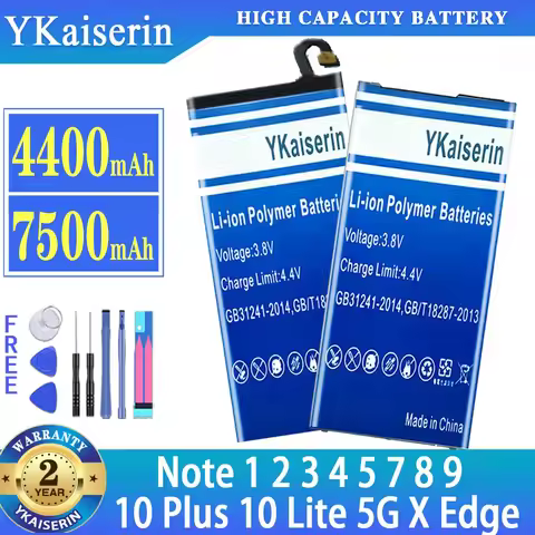 Battery For Samsung Note 2 3 4 8 9 10 Plus Lite 5G 5 1 7 X Edge N9150 N915F 10Plus 10Lite Note8 Note