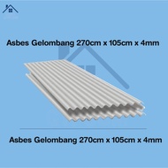 BERKUALITAS ASBES GELOMBANG | ASBES GELOMBANG 270cm x 105cm x 4mm