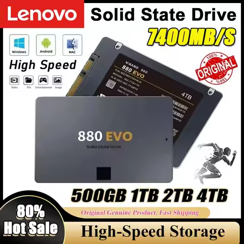 Lenovo New SSD 880 EVO 2TB 4TB Internal Solid State Drives Hard Disk SATA 3.0 MLC 2.5 Inches for Lap