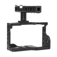 YELANGU Cage Hot Shoe Mount Expansion Handle Set for Sony A6600 Alpha