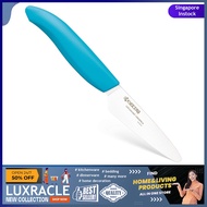 [sg stock] Kyocera Advanced Ceramic Revolution Series 3-inch Paring Knife, Blue Handle, White Blade