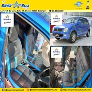 Superstar Cushion Perodua Kancil 660/850 PU Luxury Leather Seat Cover