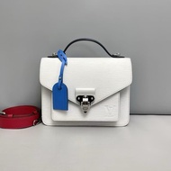 LV路易威登Neo Monceau白色水波紋郵差包