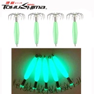 Tokushima Luminous Squid Jig Hooks 1pcs12/16/25/35g Cuttlefish Sleeve Hard Bait Stainless Steel Need