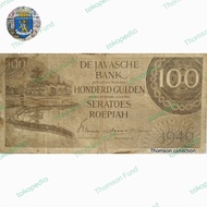 Uang Kuno 100 Gulden Series Federal Tahun 1946 era Hindia Belanda
