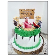 ☒⊕◈Rooster Meron o Wala Theme Cake Topper