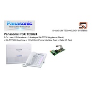 Panasonic PBX KX-TES824 Keyphone System + Keyphone KX-T7730 x1 + 1 Port Door Phone Interface Card + 