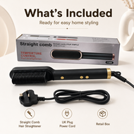 [WAREHOUSE CLEARANCE] FH909 Straight Comb Hair Straightener Brush