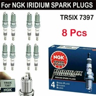 NGK TR5IX 7397 Iridium IX Spark Plugs | Gasoline | Set of 8 | For Ford GM Cadillac Chevrolet | 07555