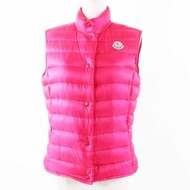 MONCLER Liane 羽絨背心，粉紅色，1 碼，正品，女款，帶品牌標誌貼片，成色極佳，附贈可收納袋。