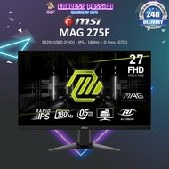MSI MAG 275F 27 Inch FHD IPS 180Hz 0.5ms Gaming Monitor