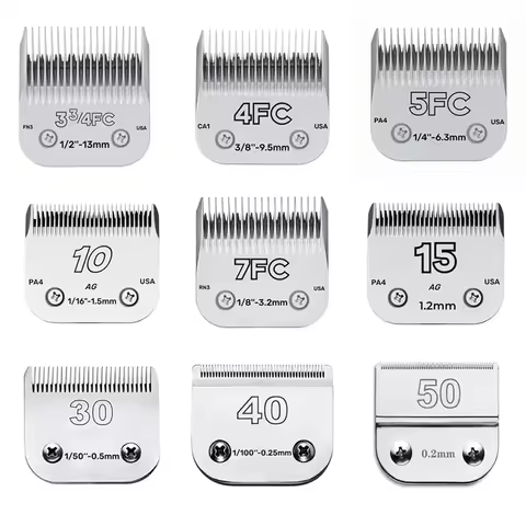 3F 4F 5F 7F 9# 10# 30# 40# 50# Professional Pet Clipper Blade A5 Blade Fit Most Andis Oster Clippers