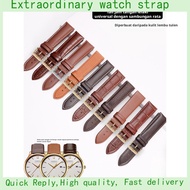 Brown Genuine Cowhide Leather Watch Strap For Men And Women Fit CASIO LONGINES TISSOT TIANWANG MIDO 