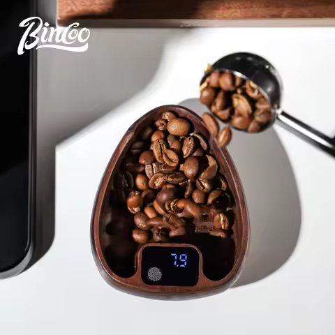 Bincoo Intelligent Electronic Scale Kitchen Scale Professional Coffee Scale Portable Bean Tray Preci