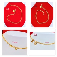 Bangkok gold anklet exactly Cop 916