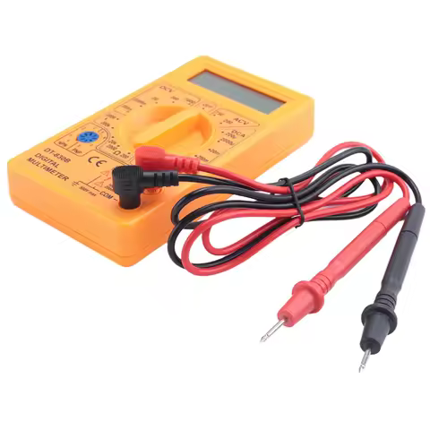 ABRO-DT-830D Digital Multimeter With Buzzer Square Wave Output Voltage Ampere Ohm Tester Probe DC AC