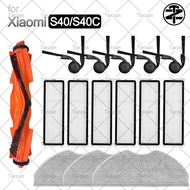 For Xiaomi Robot Vacuum S40 / S40C  Accessories:Main Brush，Side Brush，HEPA Filter，Mop Cloth