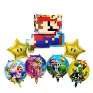 Super Mario Bros Pixel Theme Foil Balloon Jump Mario Stars Yoshi Party Decorations Balloons  Mario Brothers Foil Balloons For Kids Boys