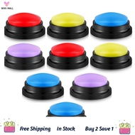 【WVH】-8 PCS Answer Buzzers Button Answer Buzzer Game Show Buzzer Recordable Button Classroom Buzzers