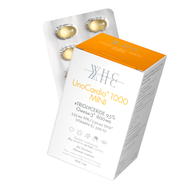 WHC UnoCardio®1000MINI 小金蛋 95%高純度深海魚油迷你膠囊60粒 | 學生/職場必備 |幫助記憶 (最佳使用期2028-08-31)