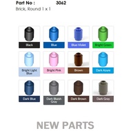 [NEW] A1 Toy Building Parts 3062 : Brick, Round 1 x 1