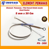 MESIN Hand sealer machine heating wire plate 5mm wide heating wire FS - 300