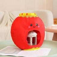 [tenlzsp0bc] Chinese New Year Lantern Hat Boys Girls Plush Headwear Hat for Festival Carnival