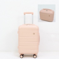 กระเป๋าเดินทาง 20 24+14 นิ้วแม่ลูก  สีต่างๆและการรวมกัน   luggage abs+pc วัสดุ กระเป๋าเดินทางล้อลาก หมุนได้360องศา
