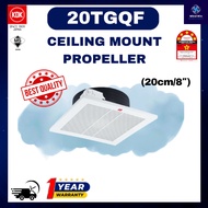 KDK 20TGQF CEILING EXHAUST FAN (20CM/8″) CEILING MOUNT PROPELLER
